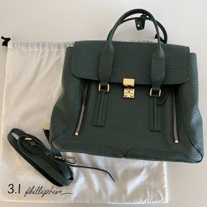 3.1 Phillip Lim Large Pashli Satchel in Green